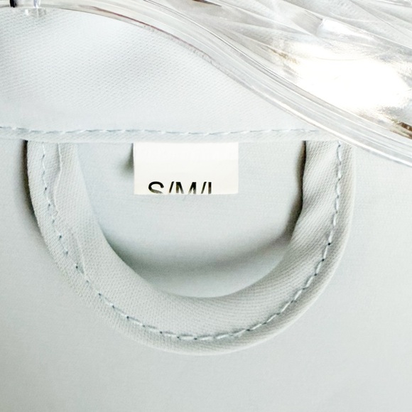 Elegant Belted Pale Blue Lightweight Day Robe w/Ruffled Hem at Sleeve, Bottom - Picture 7 of 12